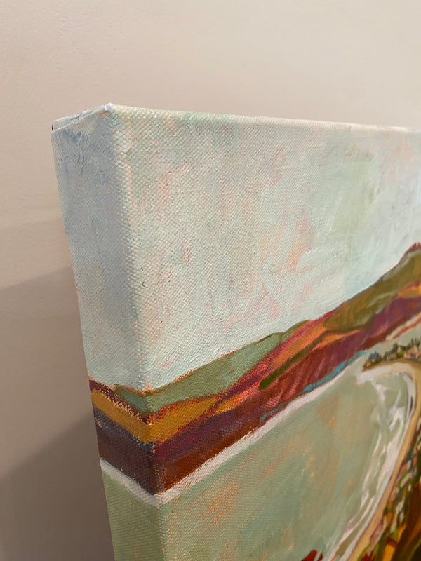 Not Much Further! Rolling into Stinson / 16 x 20 / Oil on Canvas