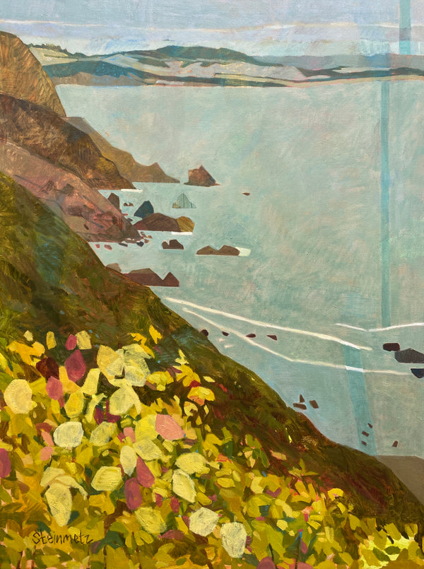 The Poison Oak Beauty Pageant on Highway One / 48 x 36 / Oil on Canvas