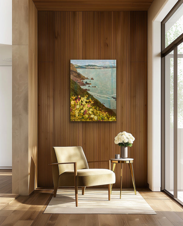 The Poison Oak Beauty Pageant on Highway One / 48 x 36 / Oil on Canvas