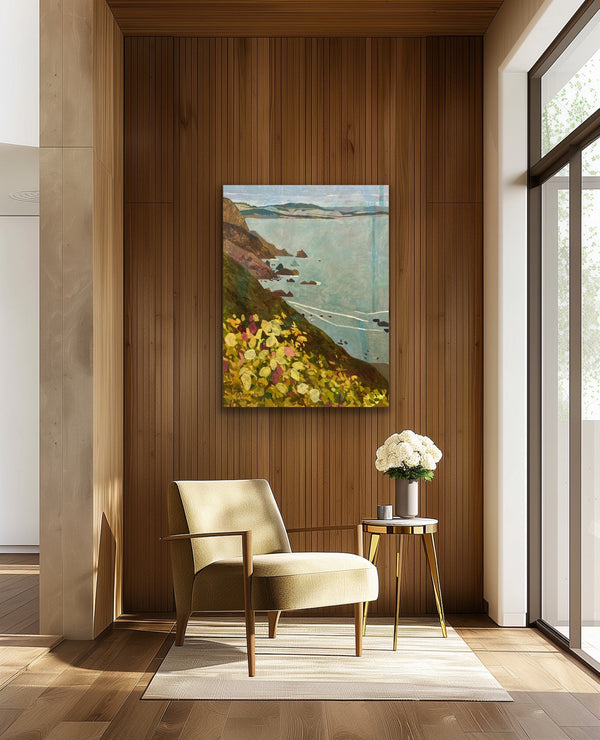 The Poison Oak Beauty Pageant on Highway One / 48 x 36 / Oil on Canvas