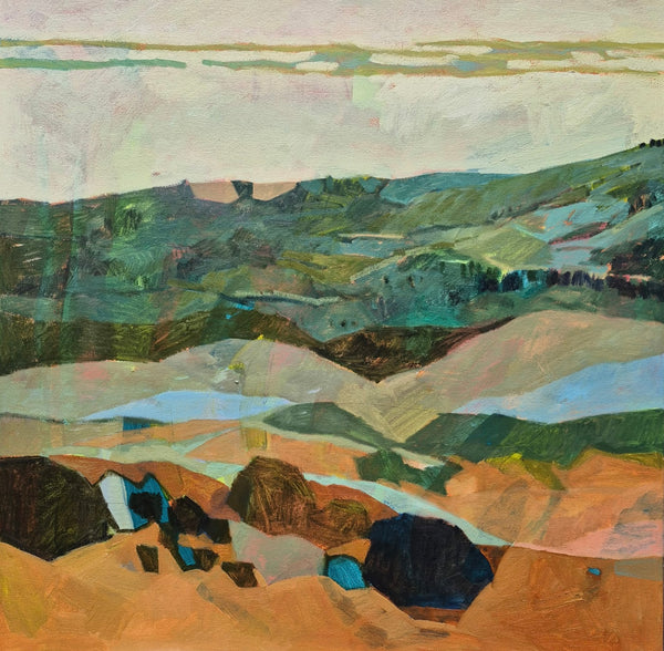 Layers of Stories, Mount Tamalpais / 30 x 60 / Oil on Canvas