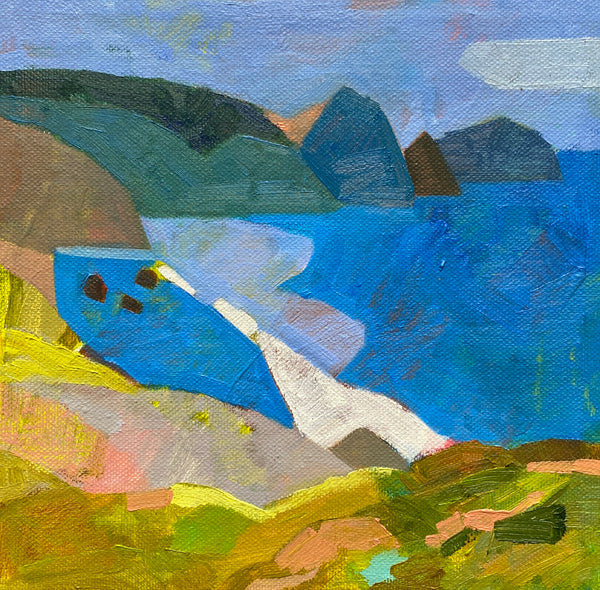 Blue Summer / 8 x 8 / Oil on Canvas