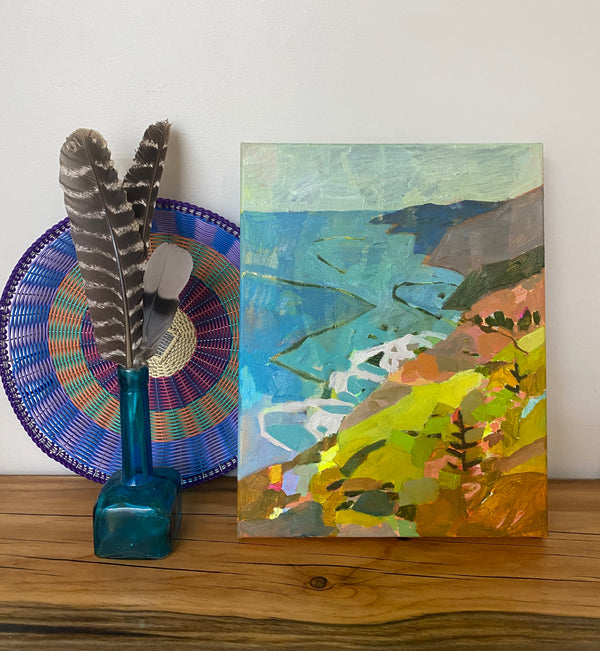 Color Puzzle, Big Sur / 14 x 11 / Oil on Canvas