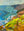 Color Puzzle, Big Sur / 14 x 11 / Oil on Canvas