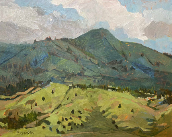 Coyote Ridge Breathless, Mount Tam / 16 x 20 / Oil on Canvas