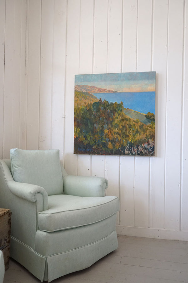 This Is Big Sur, Napenthe / 30 x 30 / Oil on Canvas