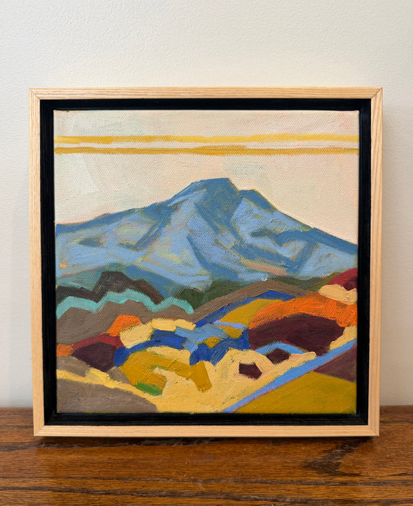 Ring Mountain Spring with Mount Tam / 8 x 8 / Oil on Canvas