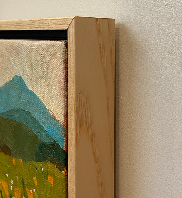 Poppy Hike, Ring Mountain / 6 x 6 / Oil on Canvas