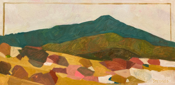 The Love Story, Mt Tam from Ring Mountain / 12 x 24 / Oil on Canvas
