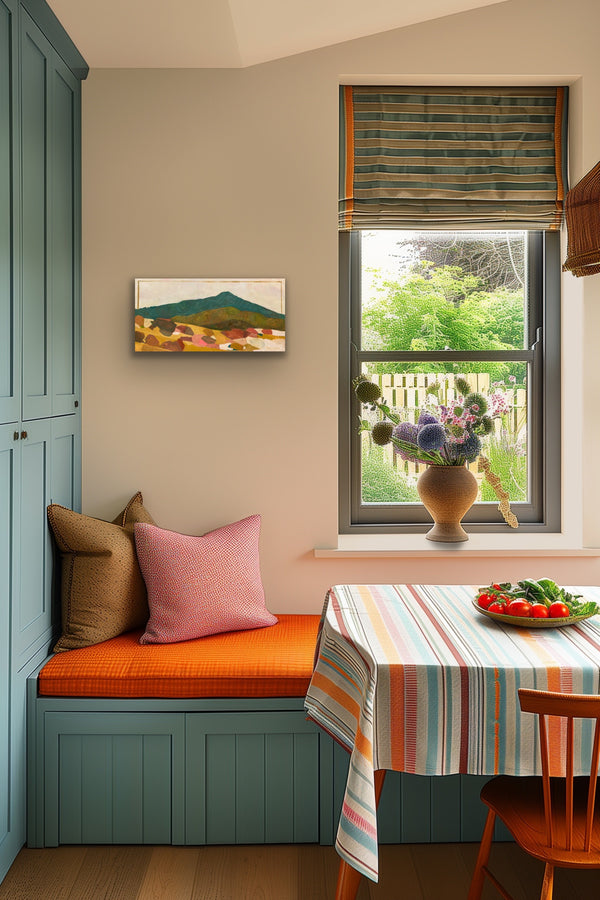 The Love Story, Mt Tam from Ring Mountain / 12 x 24 / Oil on Canvas