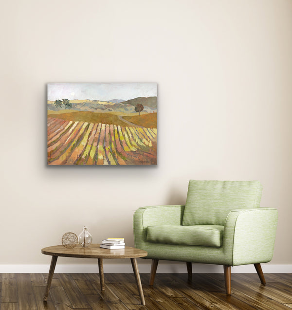 PRINT: Mustard Flowers Under the Moon