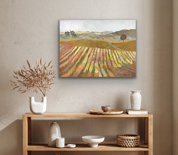 PRINT: Mustard Flowers Under the Moon