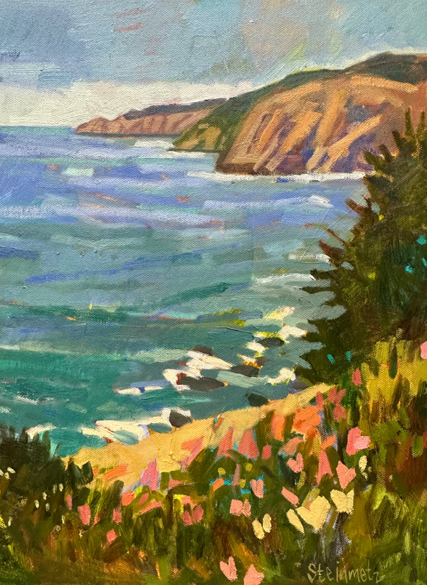 The Edges of Marin / 14 x 11 / Oil on Canvas