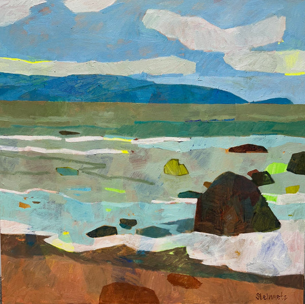 Falling in Love, Bodega Bay Diptych / 30 x 60 / Oil on Canvas