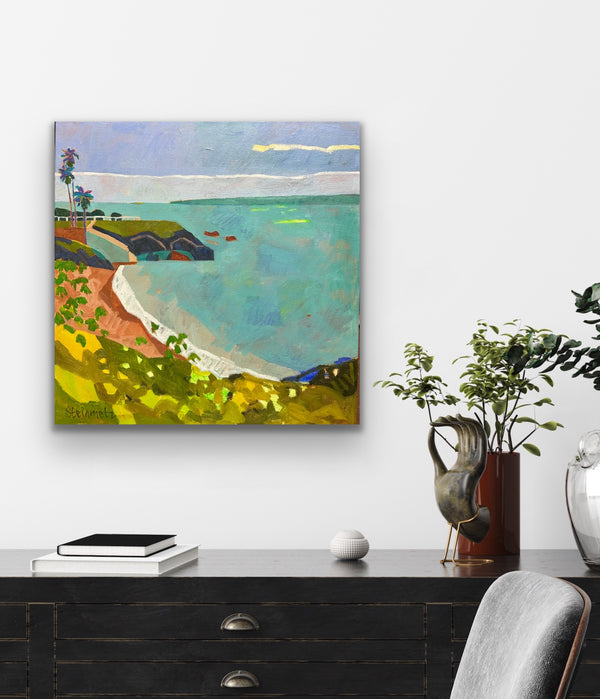 La Jolla Fun Run / 18 x 18 / Oil on Canvas