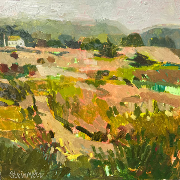 Coming Together in the Fog / 12 x 12 / Oil on Gessobord Panel