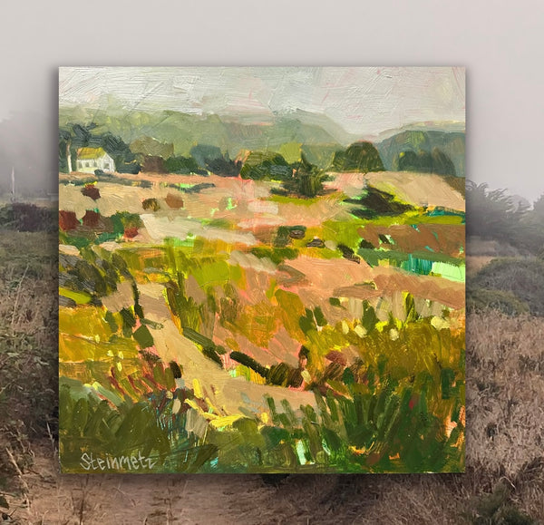 Coming Together in the Fog / 12 x 12 / Oil on Gessobord Panel