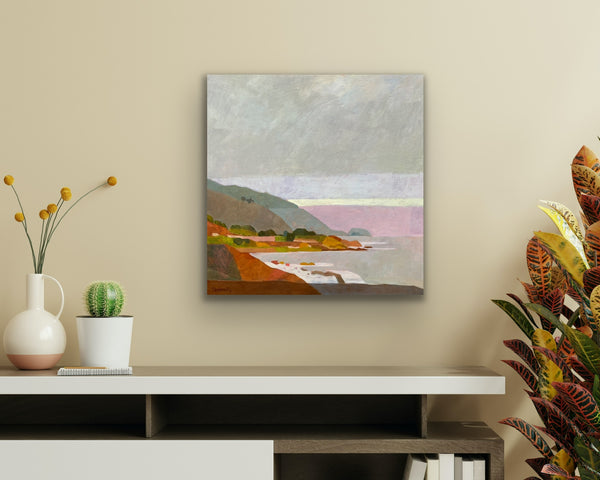 Rocky Creek Sunrise, Big Sur / 20 x 20 / Oil on Canvas