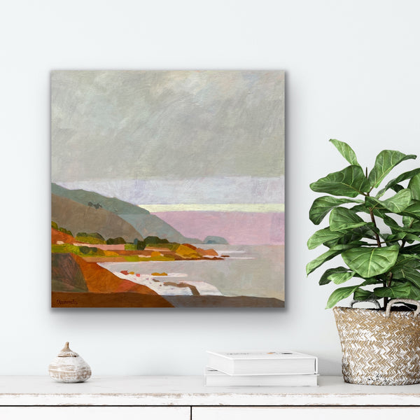 Rocky Creek Sunrise, Big Sur / 20 x 20 / Oil on Canvas