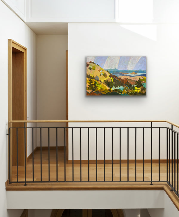 June Connection Burst, Mount Tam / 24 x 36 / Oil on Canvas