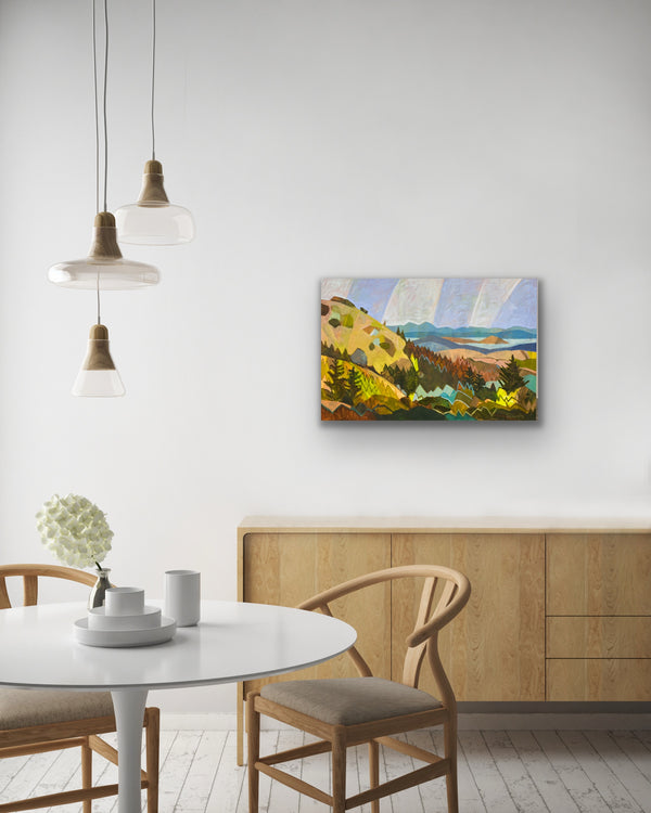 June Connection Burst, Mount Tam / 24 x 36 / Oil on Canvas
