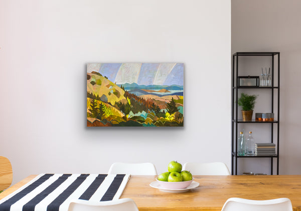 June Connection Burst, Mount Tam / 24 x 36 / Oil on Canvas