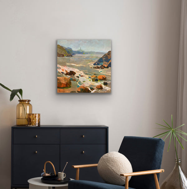 Muir Beach Summer Tide / 30 x 30 / Oil on Canvas