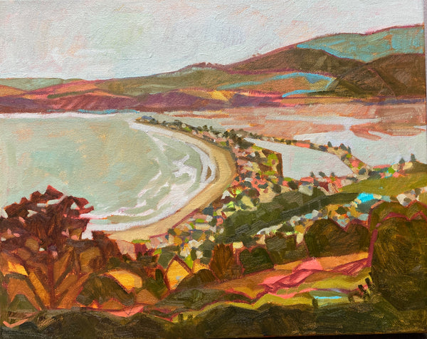 Not Much Further! Rolling into Stinson / 16 x 20 / Oil on Canvas