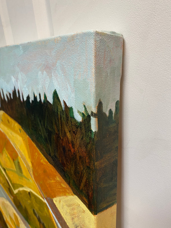 Weee! Down the mountain, Bolinas Ridge / 24 x 36 / Oil on Canvas