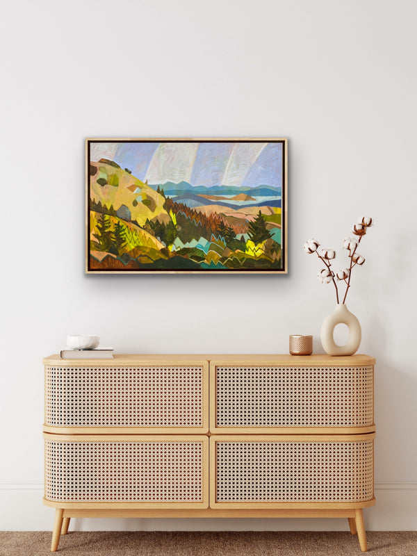 June Connection Burst, Mount Tam / 24 x 36 / Oil on Canvas