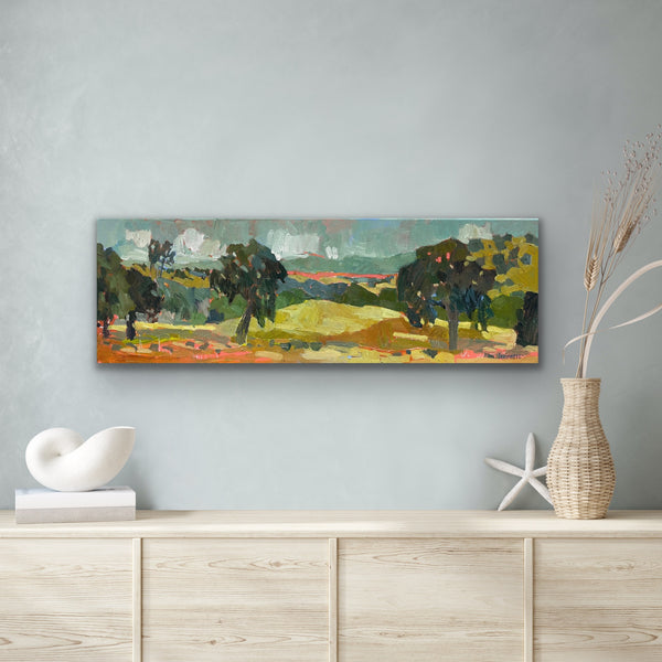 Hot Hot Sonora Pink / 12 x 36 / Oil on Canvas