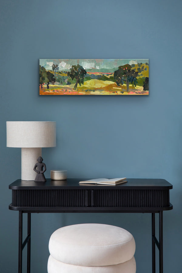 Hot Hot Sonora Pink / 12 x 36 / Oil on Canvas