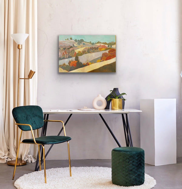 The Yellow Design / 20 x 30 / Oil on Canvas