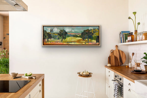 Hot Hot Sonora Pink / 12 x 36 / Oil on Canvas