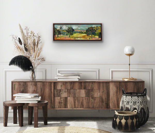 Hot Hot Sonora Pink / 12 x 36 / Oil on Canvas