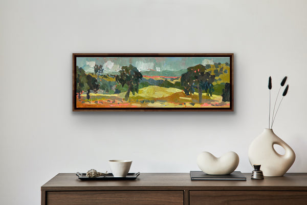 Hot Hot Sonora Pink / 12 x 36 / Oil on Canvas