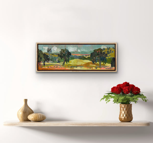 Hot Hot Sonora Pink / 12 x 36 / Oil on Canvas