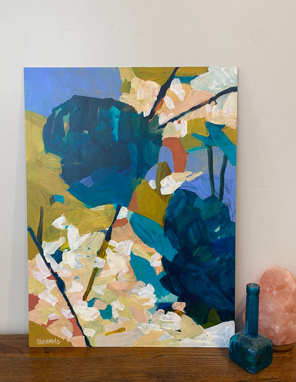 Color Tumble / 24 x 18 / Acrylic Painting on Gessobord Panel