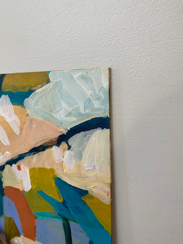 Color Tumble / 24 x 18 / Acrylic Painting on Gessobord Panel