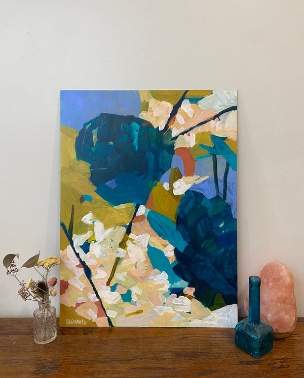 Color Tumble / 24 x 18 / Acrylic Painting on Gessobord Panel