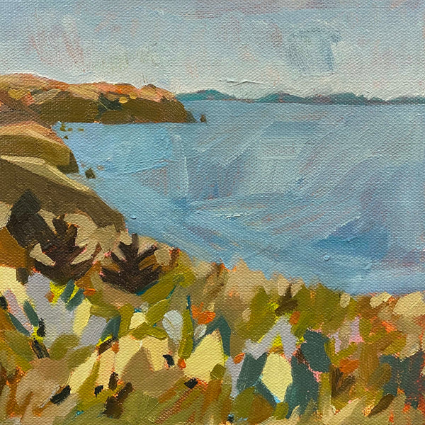 Let's Go Sunny Blue / 8 x 8 / Oil on Canvas