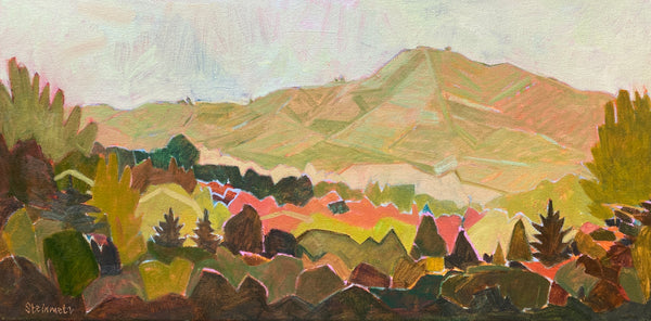 Low Light, Mount Tam / 12 x 24 / Oil on Canvas