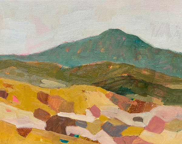 Romeo & Juliette, Mount Tam from Ring Mountain / 8 x 10 / Oil on Canvas