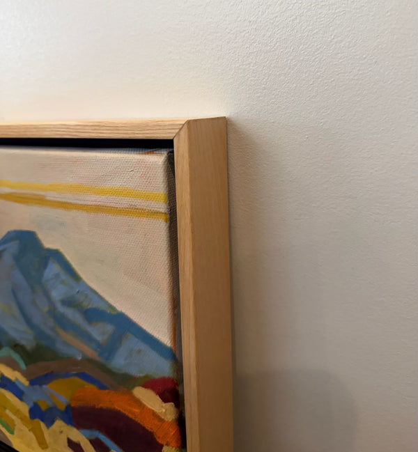 Ring Mountain Spring with Mount Tam / 8 x 8 / Oil on Canvas