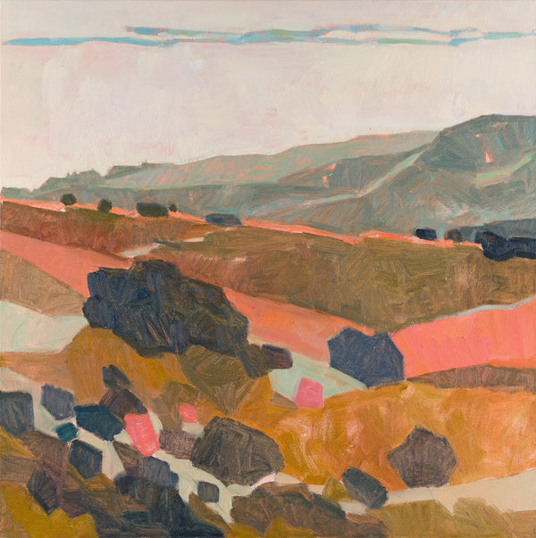 PRINT: Mount Tam from Ring Mountain with Peach, Diptych