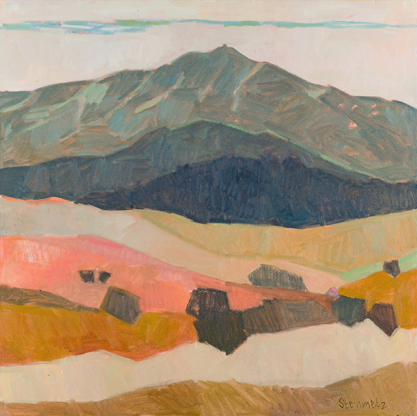 PRINT: Mount Tam from Ring Mountain with Peach, Diptych