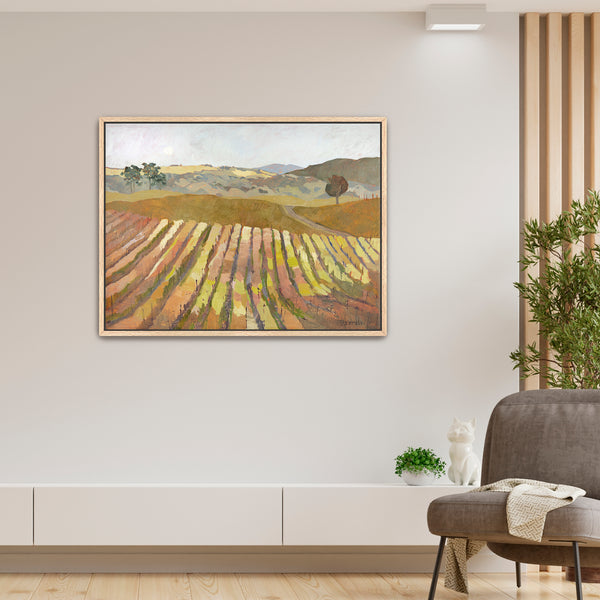 PRINT: Mustard Flowers Under the Moon