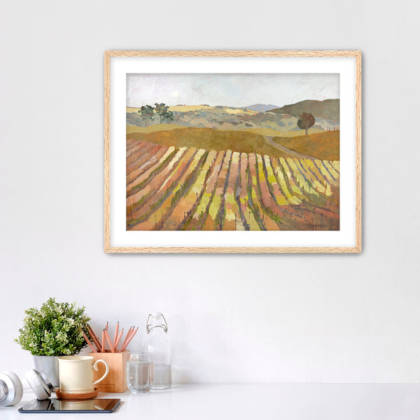 PRINT: Mustard Flowers Under the Moon