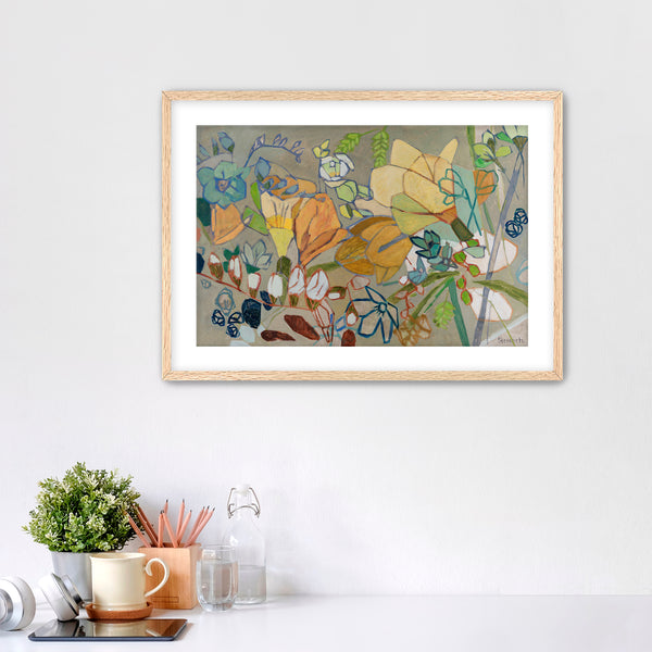 PRINT: Backyard Freesias