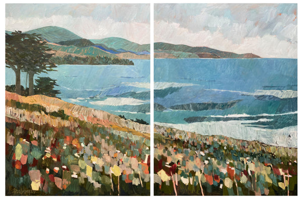 PRINT: Monterey Party Favor II, Diptych